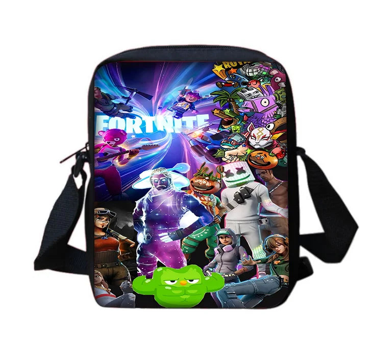 Hot Game Boy Girls Printed Shoulder Messenger Bag Child Design-F-FortniteS Casual Handbag Men Women Phone Bag Shopping Bag