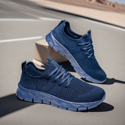 Heren sneakers van mesh, lichtgewicht damesschoenen, casual platte schoenen, heren hardloop- en sportschoenen, zachte tennisschoenen, ademende herensneakers