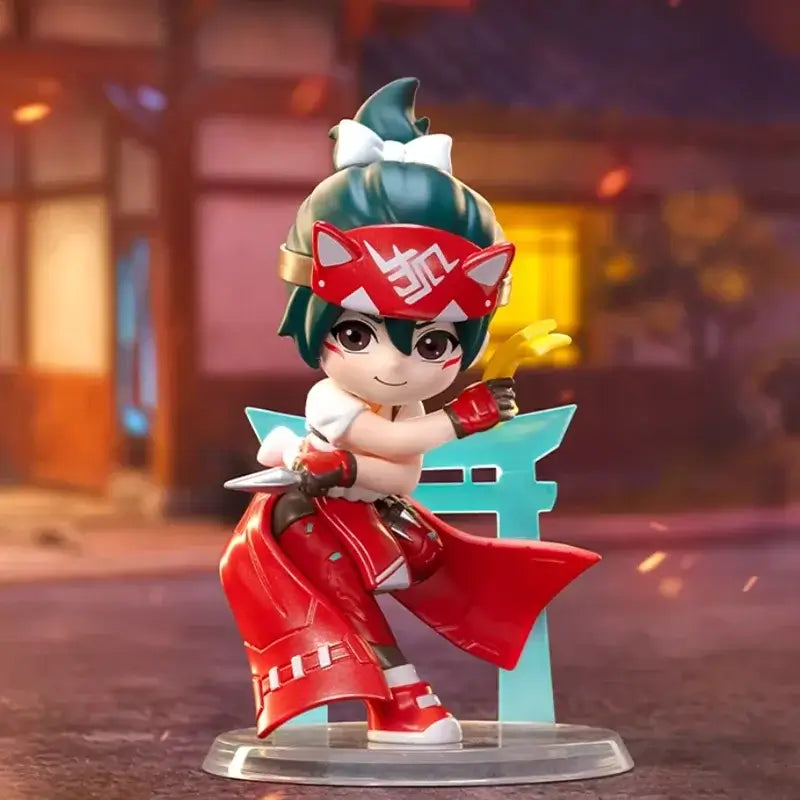 POP MART Overwatch Play of The Game Series Caixa Surpresa Mystery Box Brinquedos Kawaii Ornamentos Figuras Decoração de Casa Bonecas Modelo de Secretária