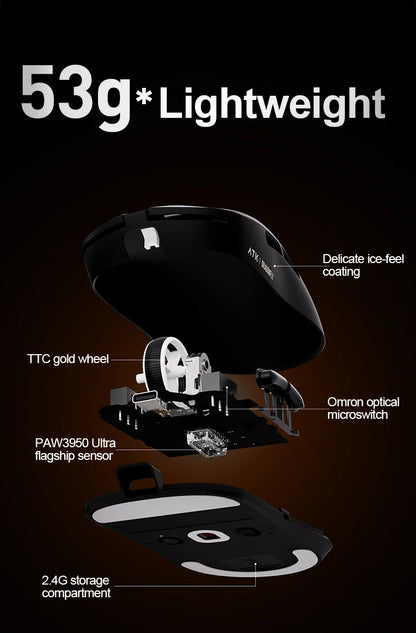 ATK Dragonfly A9 SE Plus Pro Max Ultra Wireless Gaming Mouse NearLink Ultra-lightweight Tri-mode Dual 8K Ergonomic E-sports Mice