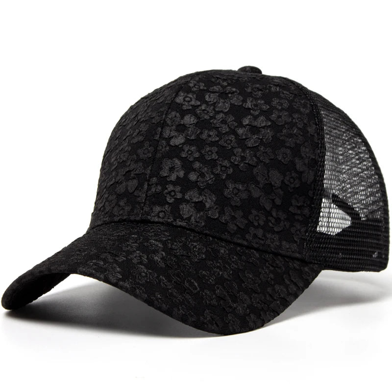 CNTANG 2024 New Print Mesh Caps Fashion Women Baseball Cap Summer Outdoor Casual Sun Hat For Female Hip Hop Girls Snapback