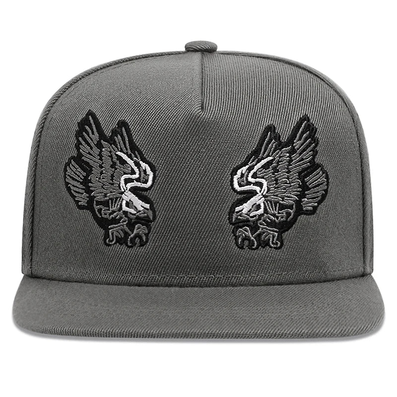 „Lion Eagle“ siuvinėta mados vyriška gatvės stiliaus hiphopo kepurė, beisbolo kepurė, moteriška laisvalaikio ir sporto kepurė nuo saulės, plokščia krašto kepurė
