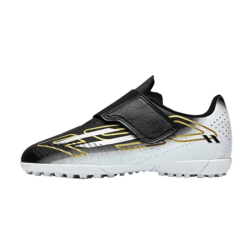 Chaussures de football professionnelles pour hommes, sans lacets, antidérapantes, pour jeunes, crampons FG/TF, entraînement sur terrain, crampons rapides pour le football.