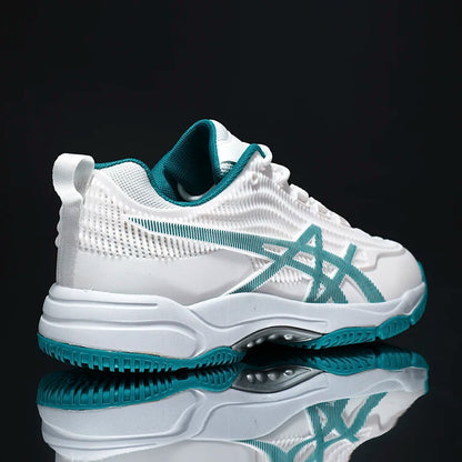 Chaussures de badminton pour hommes et femmes, chaussures de tennis de table pour le volley-ball, le handball, baskets de sport antidérapantes en maille respirante pour l'entraînement sur le terrain