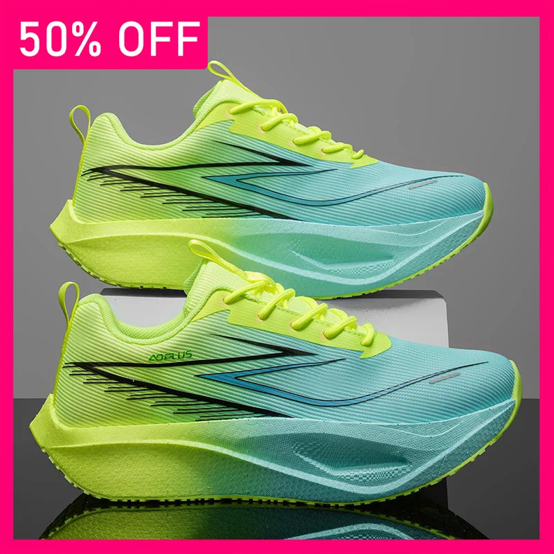 Scarpe sportive unisex alla moda in rete traspirante, scarpe da corsa professionali, scarpe sportive comode con lacci per il fitness all’aperto da uomo