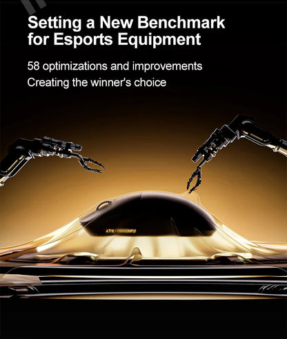 Bezprzewodowa mysz gamingowa ATK Dragonfly A9 Ultimate A9 Air PAW3950 ultralekka ergonomiczna mysz e-sportowa FPS dla graczy CSGO A9 Ultra