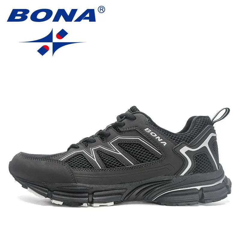 BONA 2023 New Designers Jogging Shoes Men Running Shoes Breathable Brand Sneakers Man Sports Training Walking Shoes Breathable m