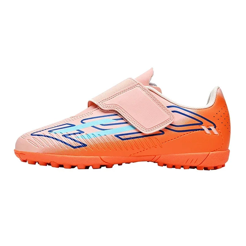 Chaussures de football professionnelles pour hommes, sans lacets, antidérapantes, pour jeunes, crampons FG/TF, entraînement sur terrain, crampons rapides pour le football.
