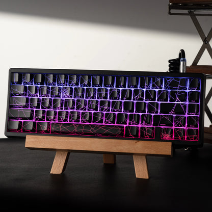 Teclado XVX Spider Web M67 JadeStone com Teclas IMD-Tech, Ligação Tri-Mode e Retroiluminação RGB Personalizada 60%
