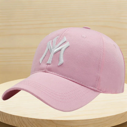 Vintage NY Logo Embroidery Baseball Cap, Casual Cotton Adjustable Dad Hat, Streetwear Hip Hop Sun Hat for Men Women Daily