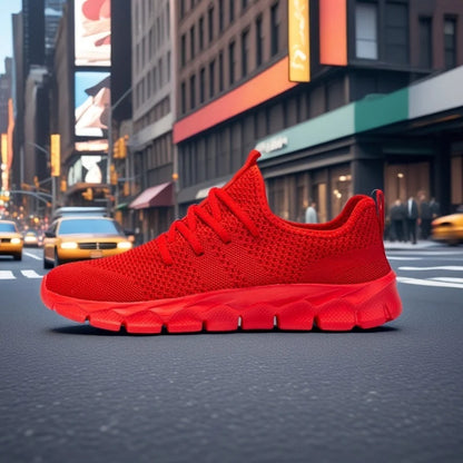 Heren sneakers van mesh, lichtgewicht damesschoenen, casual platte schoenen, heren hardloop- en sportschoenen, zachte tennisschoenen, ademende herensneakers