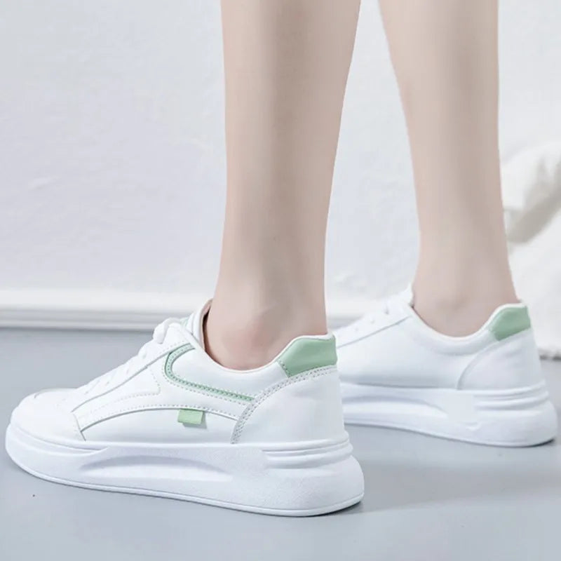 Baskets pour femmes, chaussures de sport tendance, chaussures confortables et décontractées, baskets à lacets pour femmes, Tenis Feminino