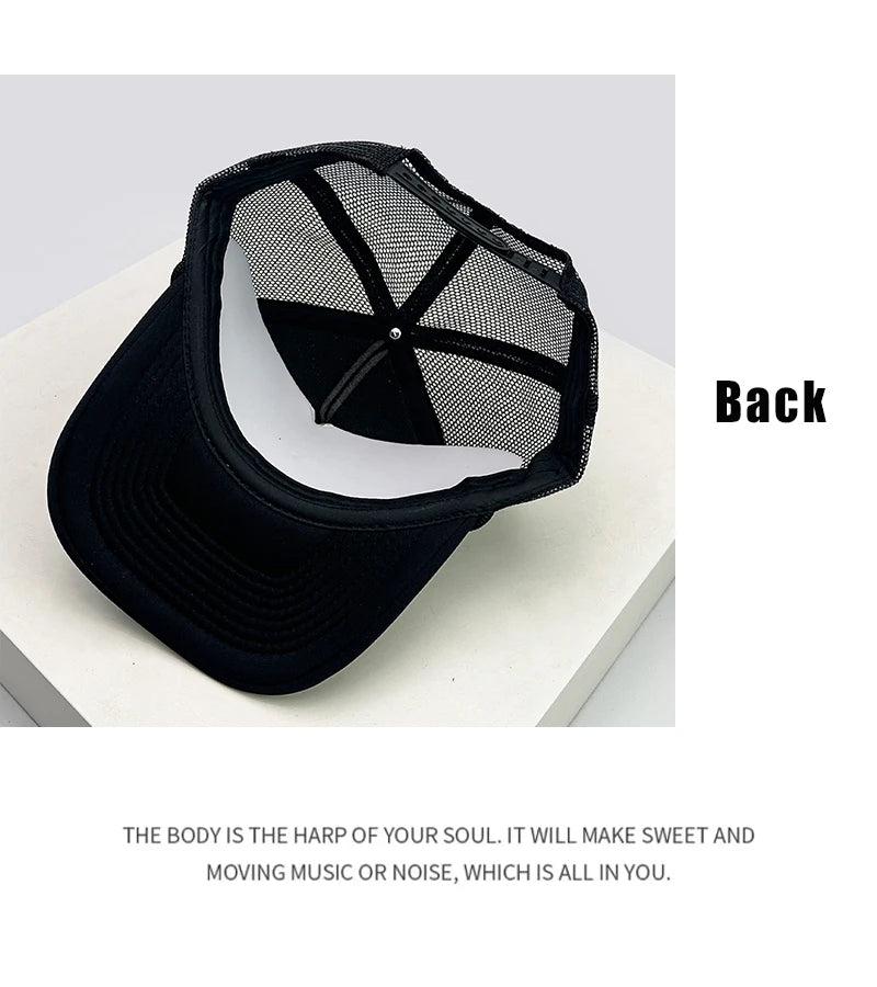 New Unisex Color Block filthy Letters Baseball Hats Sunshade Color Block Breathable Personal Trucker Caps Versatile Mesh Fashion