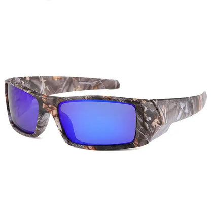 Polarized Sunglasses For Sports Sunglasses Trendy Retro Rectangular Wrap Around Vintage Uv380 Eye Protection Fishing Glasses