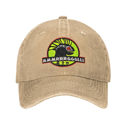 Murloc Park  World of Warcraft Baseball Cap Sun  Outdoor Gym Sunscreen Washed Trucker Hat Women Men Classic Design Baseball Caps