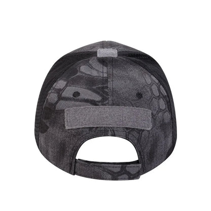 Unisex Skull Embroidered Baseball Caps Men Outdoor Breathable Mesh Tactics Mountaineering Peaked Hat Adjustable Snapback Caps
