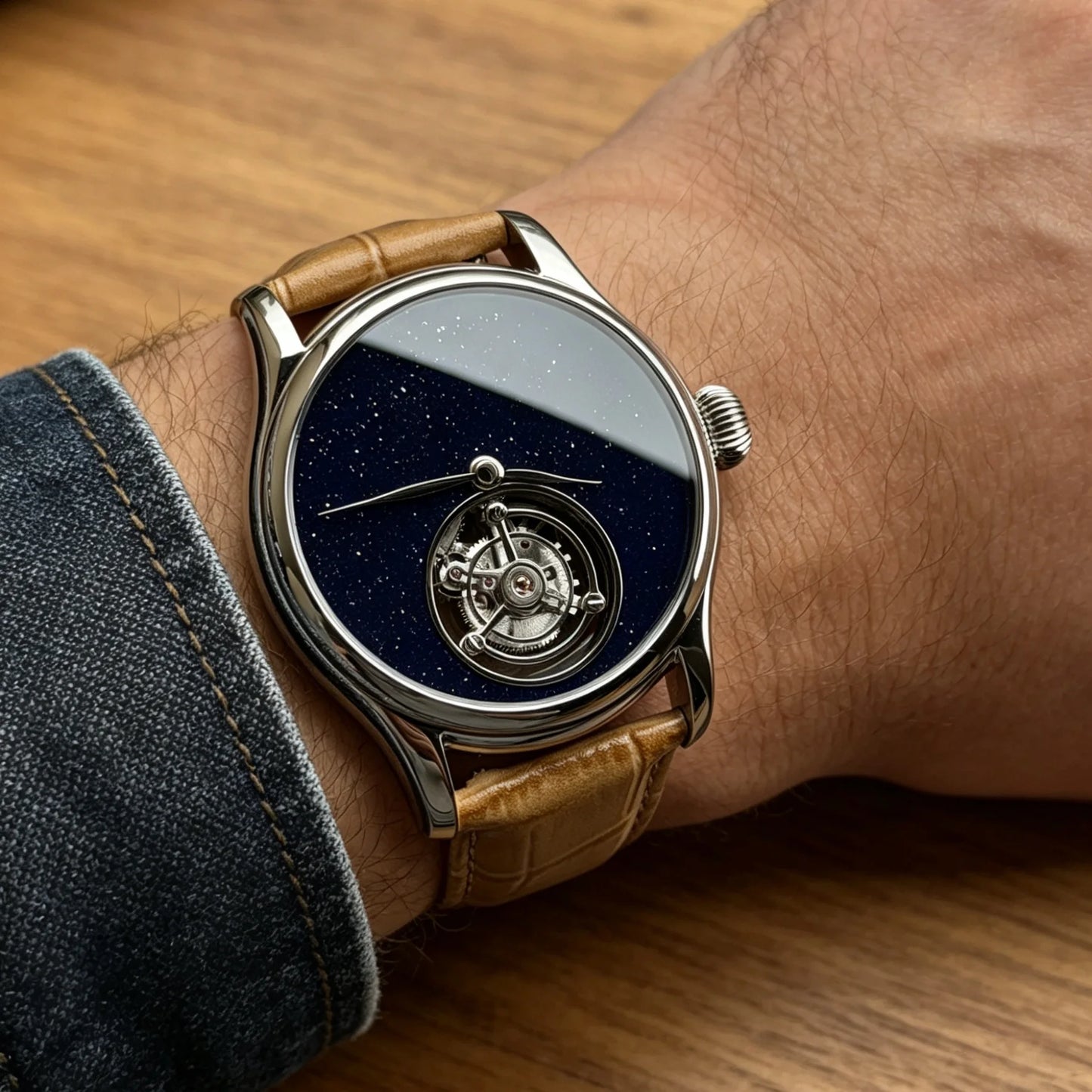 Merkur 100% Tourbillon Watch Men High Frequency 28800 Sapphire Business Watch For Men Mechanical Wristwatches Relogio Masculino