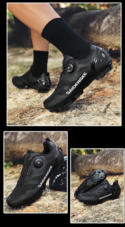 Nouvelles chaussures de cyclisme unisexes, professionnelles, légères, luxueuses, originales, pour route, VTT, course, vélo de mode, vélo de ville, sports de rue
