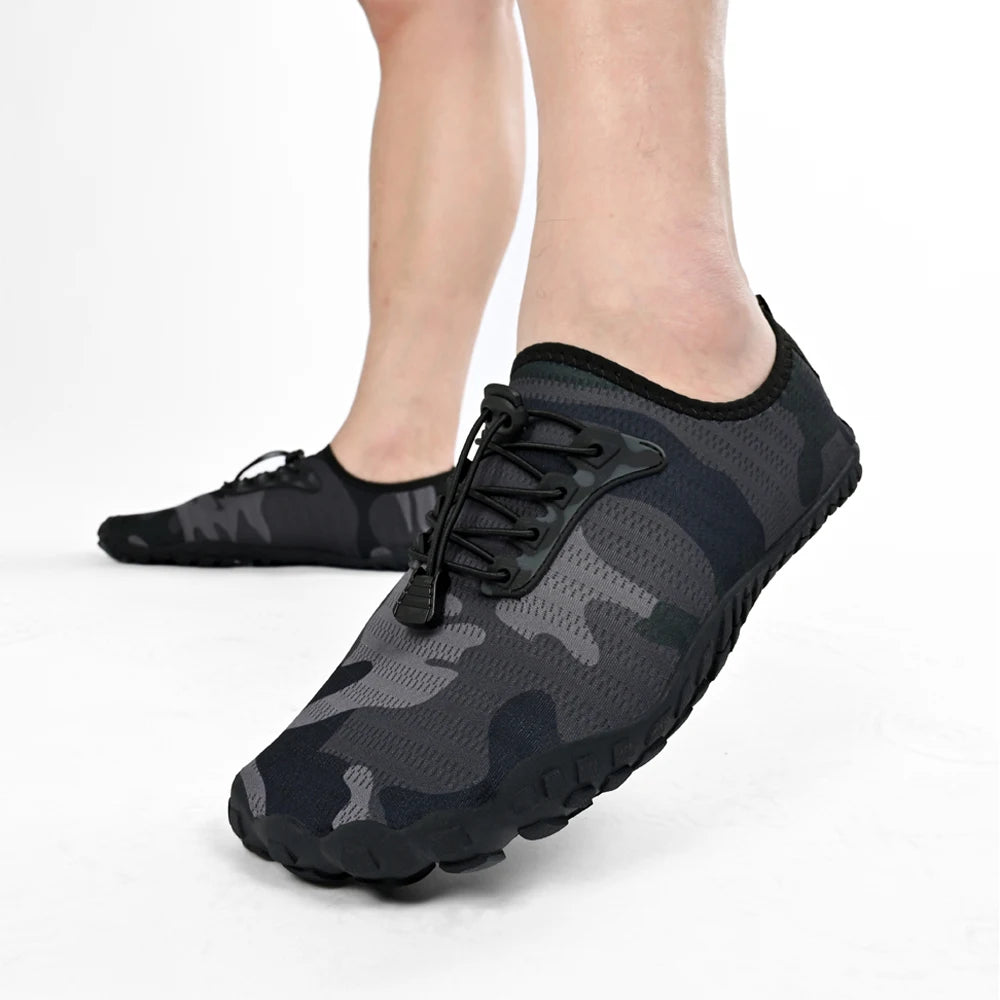 Oiaano leveäkärkiset barefoot-kengät miehille, mustat naisten urheilulenkkarit, unisex-vesitossut, miesten aqua-rantakengät, pehmeä pohja, kevyet ja hengittävät