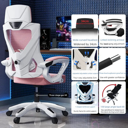 Recliner Office Chair Luxury Comfortable Armchai Ergonomic Office Chair Gaming Swivel Cadeiras De Escritorio Home Furniture
