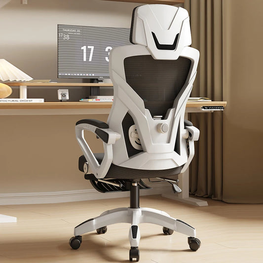 Ergonomic Reclining Office Chair with Footrest, Comfortable Gaming Chair, Adjustable Computer Desk Chair for Home, Study & Work