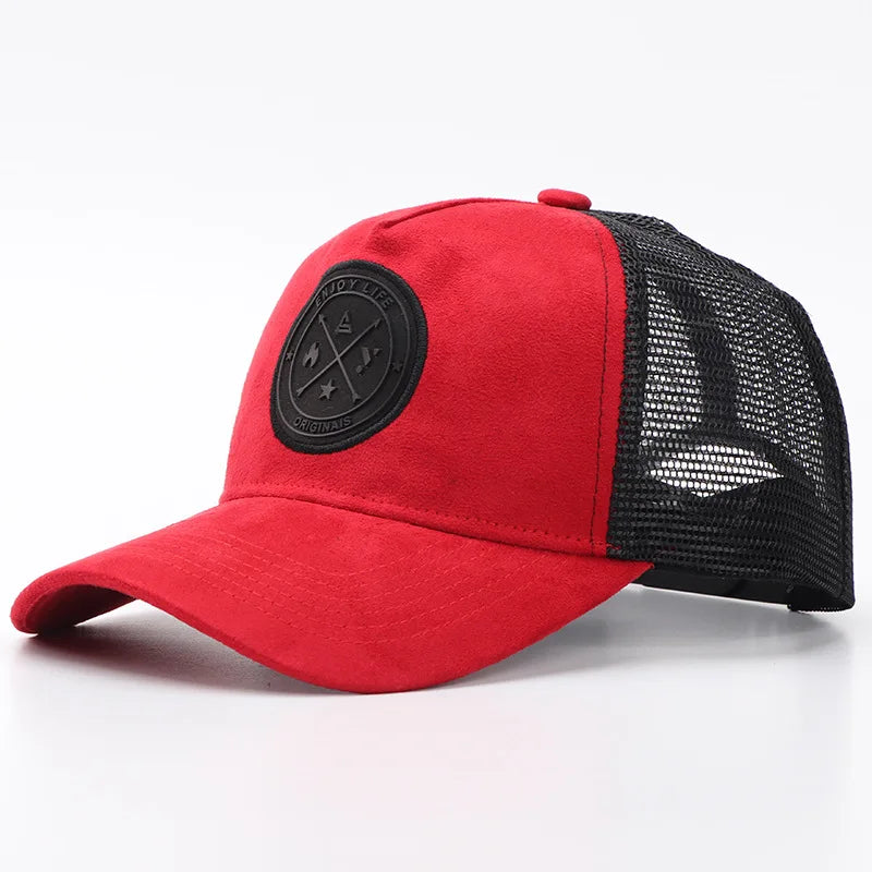 New Summer Mesh Baseball Cap Women Men Letter Patch Snapback Hat Casual Breathable Unisex Street Hip Hop Trucker Caps