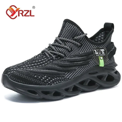 YRZL muške sportske crne tenisice za trčanje i jogging, ležerne outdoor tenisice od prozračne mrežice, ženske lagane crne tenisice za tenis s amortizacijom κρα κρα