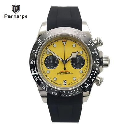 2025 New Design Vintage Men's Watch Moon Quartz Watch Men's Speed Sport Chronograph AR Sapphire VK64 Clock Men watch