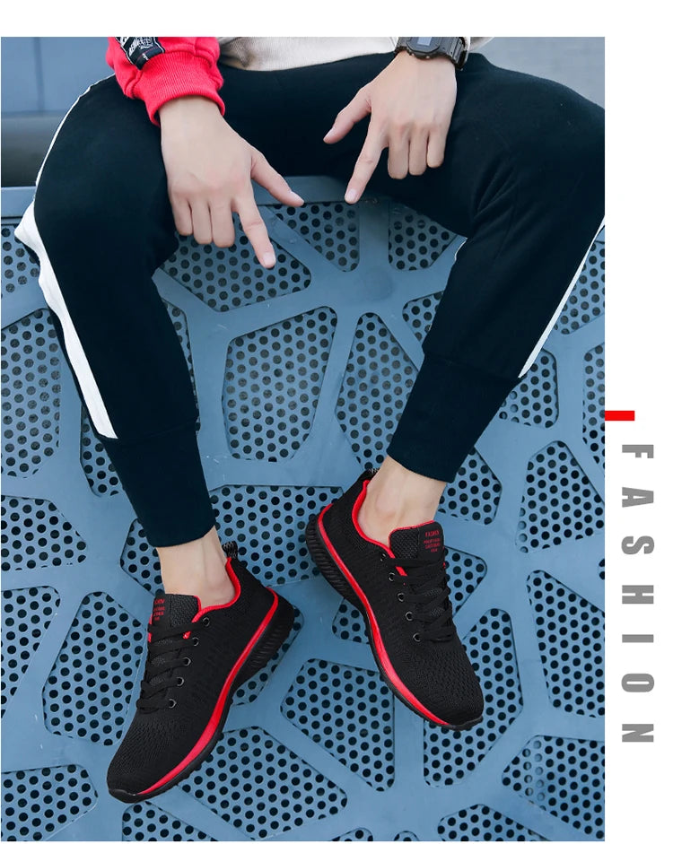 Zapatillas de running para hombre, transpirables, ligeras y cómodas, calzado casual masculino, tenis outdoor slip-on para caminar