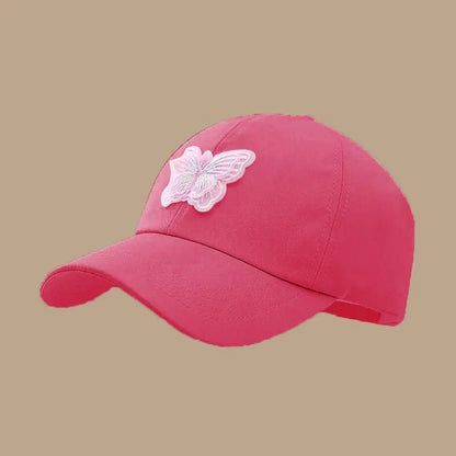 HOT Girl's Summer High Ponytail Cap Quick Drying Sunscreen Visors Kids Empty Top Baseball Cap Adjustable Candy Color Girl's Hat