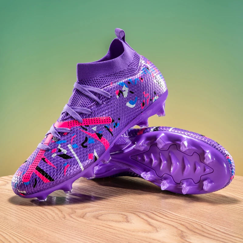 Nouvelles chaussures de football pour hommes, chaussures d'entraînement professionnelles, chaussures de football, baskets de match, chaussures de sport pour l'extérieur sur gazon, antidérapantes, ultralégères, unisexes