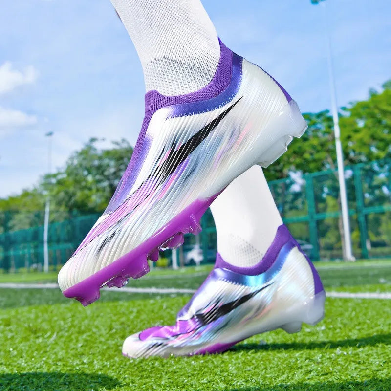 Chaussures de football pour hommes, chaussures de football pour femmes, chaussures de terrain synthétique pour l'extérieur