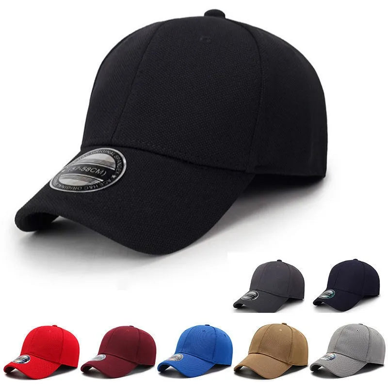 Tætsiddende, helt lukket baseballkasket til mænd og kvinder, elastisk, hiphop-kasketter, hatte, pasform, skygge, snapback, blank, ensfarvet, udendørs, sport, ny, stretch