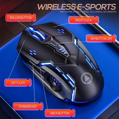 G5 Wired Gaming Mouse with RGB Backlight, High Sensitivity 6-Button Programmable Gaming Mouse for PC, Laptop & Computer