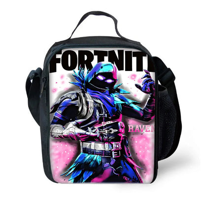 Child Insulated Large Capacity Hot Game F-FortniteS Bag for Boy Girl Student Outdoor Picnic Resuable Thermal Cooler Lunch Box