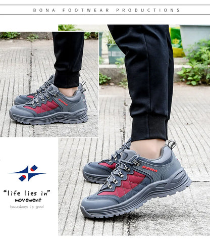 BONA New Designers túracipő, trekking cipő, férfi cipő, férfi túra- és sétálócipő, Mansculino horgász-, kemping- és futócipő