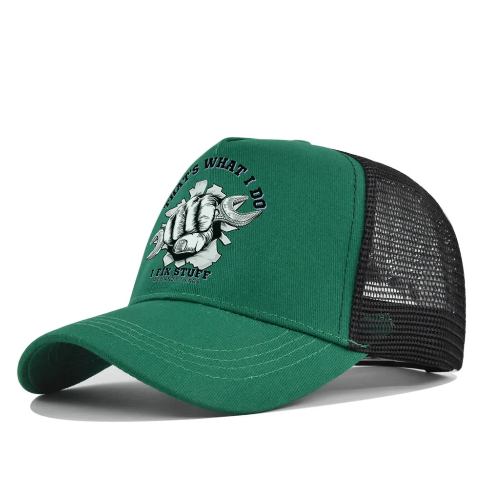 New Fashion Spring Summer Printed Mesh Breathable Baseball Cap Gorras Personality LOGO for Men WomenCouples Visor Hat Casquette