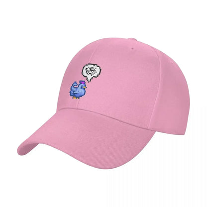Czapka z daszkiem „Grumpy Blue Chicken” z gry Stardew Valley – zabawne czapki, czapki wędkarskie, luksusowa czapka męska, czapki dla kobiet i mężczyzn