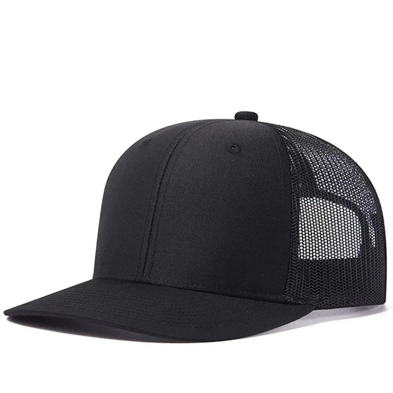 Unisex kepurė su šiek tiek išlenktu kraštu, „Trucker“ stiliaus, vyrams ir moterims, kasdienė, lauko, kvėpuojanti vasarinė kepurė