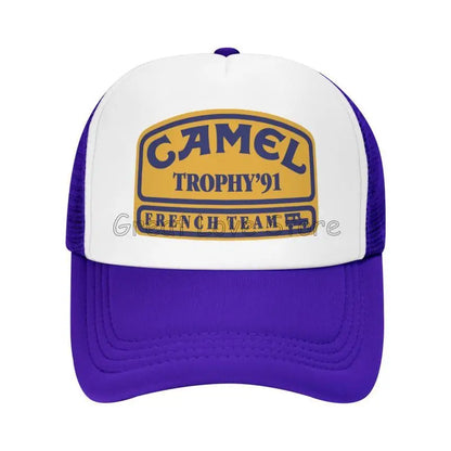 Camel Trophy 91 Print Baseball Cap Unisex Sun Visors Hat Summer Hip Hop Hats for Men Women Outdoor Breathable Mesh Snapback Caps