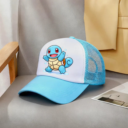 Pokemons Baseball Cap Boys Girl Pikachu Cartoon Character Hat Anime Canvas Hats Sport Outdoor Casual Sunshade Caps Birthday Gift