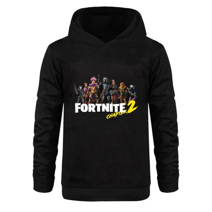 Hoodie Fortnite para Crianças e Bebés, Roupa Cartoon Unissexo para Rapazes, Sweatshirts com Capuz de Manga Comprida, Casacos Casuais para Jovens e Raparigas 1007