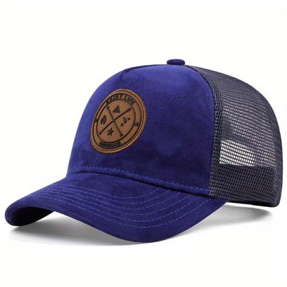 New men's and women's universal mesh suede work cap, men's baseball cap, breathable sports cap for spring and summer.
