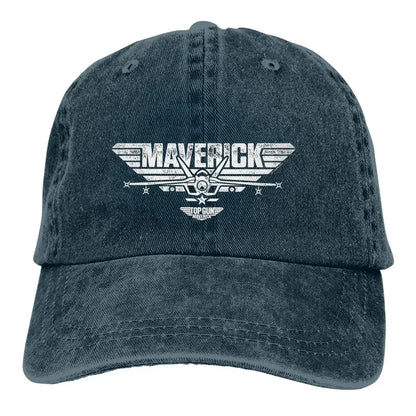 Multicolor Hat Peaked Men Women's Cowboy Cap Top Gun Maverick Centered Jet Logo Baseball Caps Personalized Visor Protect Hats