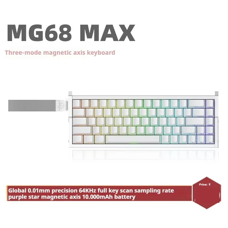 Irok MG68 MAX Keyboard Magnetic Switch Hot Swap RGB 8K Gamer Mechanical Keyboard PC E-Sports Gaming Accessories Customized Gift