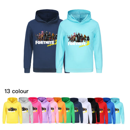 Hoodie Fortnite para Crianças e Bebés, Roupa Cartoon Unissexo para Rapazes, Sweatshirts com Capuz de Manga Comprida, Casacos Casuais para Jovens e Raparigas 1007