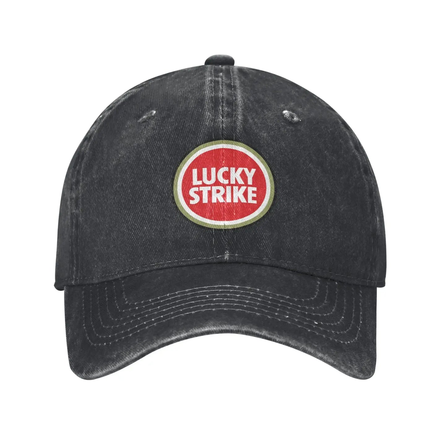 Lucky Strike Letters Troye Sivan Music Sport Retro Cowboy Washed Baseball Caps Men Denim Street Tide Hat Hiking Mens Dad Cap