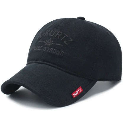 Hat men's outdoor embroidered letter soft top shade baseball cap spring and autumn Korean version of the tide middle-aged and el