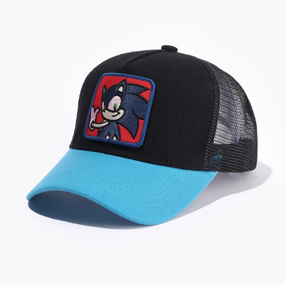 Hot Sale Unisex Cartoon Cap High Quality Sonic The Hedgehog Shadow Sonic Breathable Sun Hat Kids Gifts Cap Fashion Mouse Hat