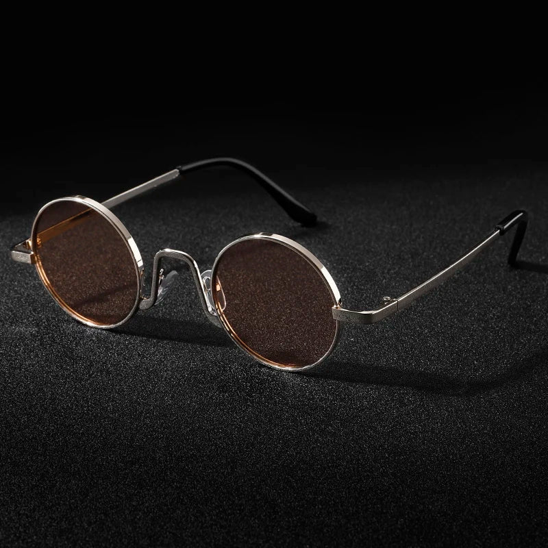 Design Retro Round Frame Sunglasses For Men Polarized UV400 Women Causal Driving Glasses Accessories